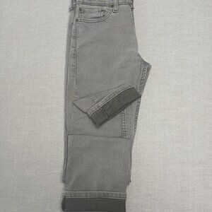 Levi's 511 Grey Straight Fit Jeans Mens 31/32 Cotton Polyester Blend